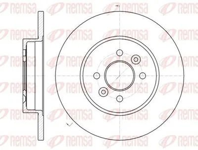 Produktbild von 2x REMSA Bremsscheibe 61176.00 hinten für RENAULT KANGOO (KC0/1_) 280mm 45 1mm
