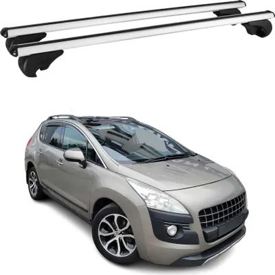 Produktbild von Dachträger Grundtäger für Peugeot 3008 2009-2016 75kg Aluminium Silber 2 tlg