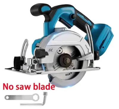 Produktbild von Mini Handkreissäge - Akkubetrieben - 12,5 cm Sägeblatt - 10.800 U/min - Bürstenloser Motor - Verstellbarer Schnittwinkel - Ohne Akku - Karmesinrot