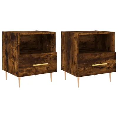 Produktbild von Nachttische 2 Stk. Räuchereiche 40x35x47,5 cm Holzwerkstoff
