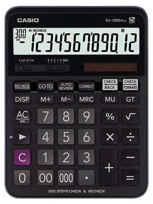 Produktbild von CASIO DJ-120DPLUS Tischrechner groß 12-stellig mit Check & Correct Funktion