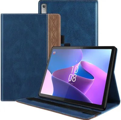 Produktbild von Mobigear Folio-Tablet-Hülle für Lenovo Tab P11 Pro Gen 2 – Klapphülle mit Stifthalter – Blau