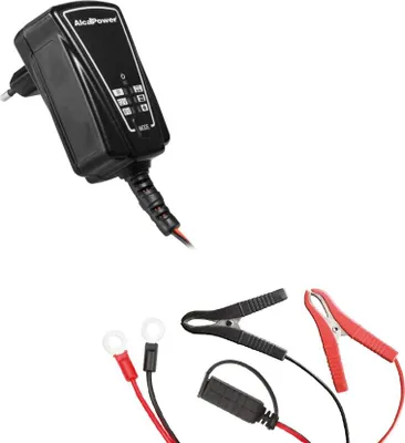 Zdjęcie produktu dla Inteligentna ładowarka i podtrzymywacz akumulatorów 6/12V 1A, funkcja regeneracji i odsiarczania