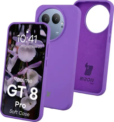 Produktbild von Silikon Handyhülle für Realme GT 8 Pro, Bizon Soft Case, Violett