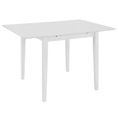 Image de vidaXL Ensemble de salle à manger 3 pièces MDF blanc