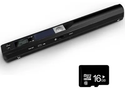Obrázek produktu pro Přenosný dokumentový skener s 900 DPI a 16GB SD kartou