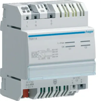 Immagine prodotto di Alimentazione 1 uscita Dr320mA+24VDC TXA114 (TXA114)