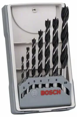 Image de Coffret de mèches à bois hélicoïdales - set de 7 pièces - BOSCH - 2607017034