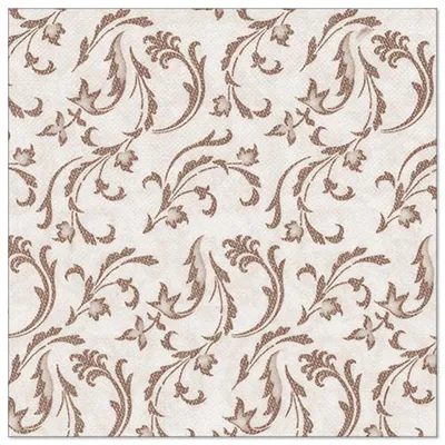 Obrázek produktu pro Papstar Servietten Damascato braun 40 x 40cm 50 Stück 85004