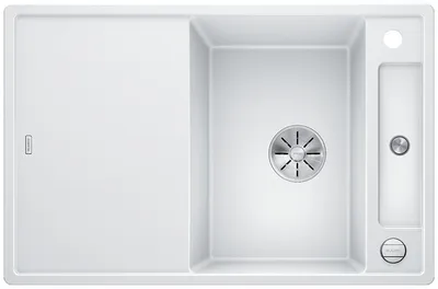 Obrázok produktu pre BLANCO AXIA III 45 S, SILGRANIT® PuraDur®, biela, obojstranná, vrátane drevenej dosky na krájanie