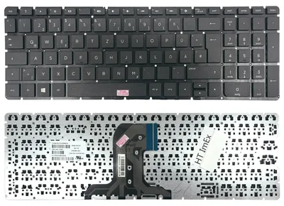 Produktbild von DEUTSCHE - Tastatur ohne Rahmen für HP 17-y, 17-y000 Notebook