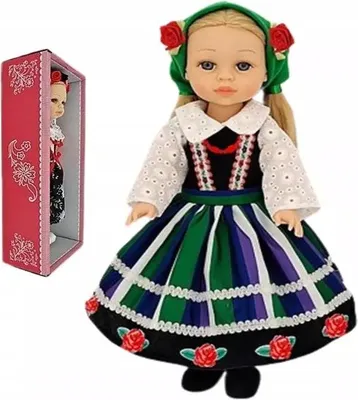 Produktbild von Lalka w stroju ludowym 38 cm z polskim głosem