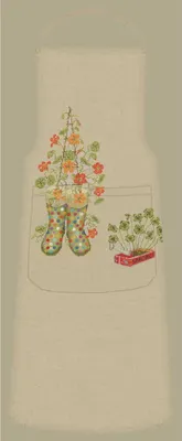 Produktbild von Le Bonheur des Dames Kreuzstich Stickpackung  "Schürzengarten", Zählmuster, 79x90cm