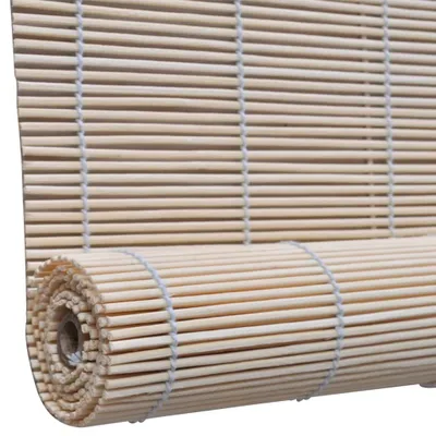 Produktbild von vidaXL Rollos 2 Stk. Natürlicher Bambus 120 x 160 cm