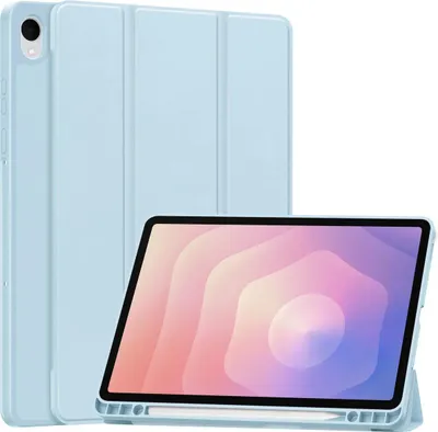 Produktbild von Schutzhülle mit Klappe für Galaxy Tab S11, Bizon Case Tab Lizard, Hellblau