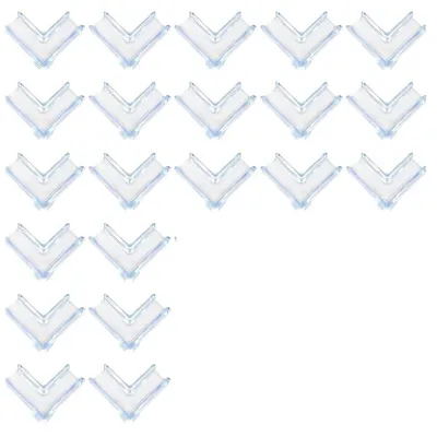 Image de Lot de 100 protections d'angle en plastique transparent