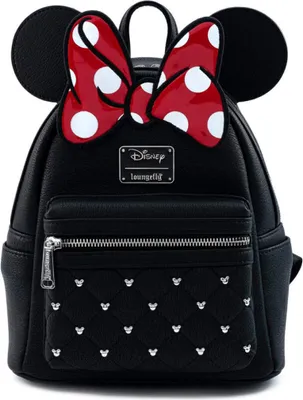 Immagine prodotto di Loungefly - Plecak Disney Minnie Bow 26cm | Premium Backpack dla dzieci i młodzieży