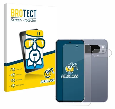 Produktbild von BROTECT Schutzglas für Google Pixel 10 Pro XL (Display+Kamera) Schutzfolie Panzer Folie Glas Display Schutz klar