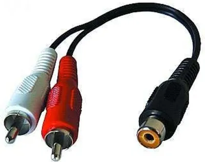 Produktbild von Cinch-Kupplung auf 2xCinch-Stecker 0,2m