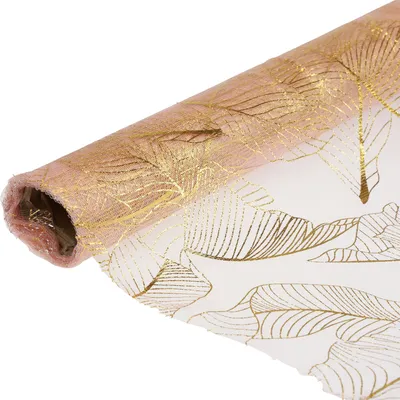 Produktbild von Tischläufer Herbst Tischband Deko Blatt Orange Gold 48x450cm