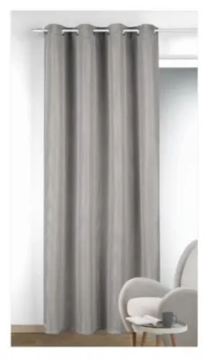 Produktbild von Ösenschal "Davo" - Ösenvorhang - Größe (HxB): 245x135cm Farbe: Dunkelgrau