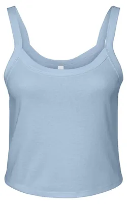 Immagine prodotto di Bella + Canvas - Top senza maniche da donna, micro costine, spalline sottili LT4570 (L) (misto azzurro solido)
