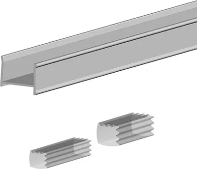 Produktbild von SLID'UP 280 C-Profil, 180 cm, für 18 mm Türstärke, silber