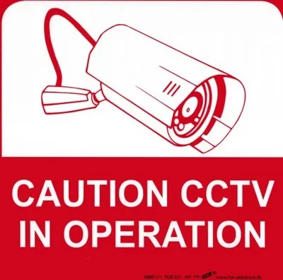 Produktbild von Hinweisschild - Warnschild - Kamera - CAUTION CCTV IN OPERATION - Gr. 21 x 21 cm - 308817-1