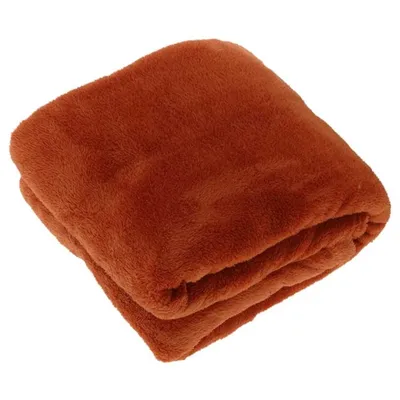 Produktbild von Unyqoos® Kuscheldecke (Plaid) Justin – Fleece 100% Polyester – Terra – 150 x 200 x 0 cm