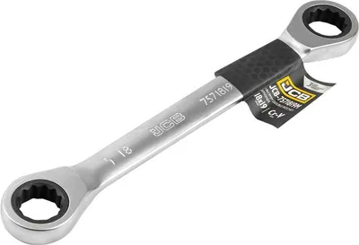 Immagine prodotto di JCB | Chiave ad anello a doppio cricchetto, 18x19mm, chiave ad anello a cricchetto