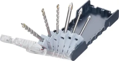 Produktbild von kwb 109146 zestaw wierteł do szkła 6-częściowy uchwyt wiertarski szybkomocujący 5 mm, 6 mm, 8 mm, uchwyt wiertarski pająk 6 szt