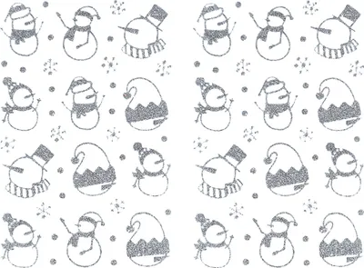 Produktbild von Oblique Unique 78 Weihnachts Sticker Xmas Glitzer Aufkleber für Weinachten Schneemann uvm. Weihnachtsdeko - silber