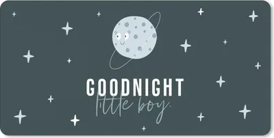 Produktbild von MuchoWow® Schreibtischunterlage Zitate - Jungen - Gute Nacht kleiner Junge - Sprichwörter - Kinder - Kinder - Kleiner Junge 80x40 cm - XXL Mauspad - Gaming Mauspad