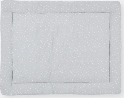 Produktbild von KraftKids Krabbeldecke Musselin grau Pusteblumen 130 cm x 130 cm