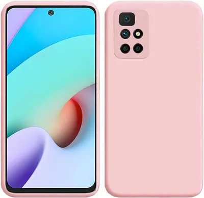 Obrázek produktu pro Pouzdro pro Xiaomi Redmi 10, měkké silikonové ochranné pouzdro z tekuté gumy Růžový