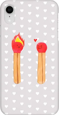 Produktbild von Mr. & Mrs. Panda Iphone XR Handyhülle Streichhölzer - Grau Pastell - Geschenk, Premium Kunststoff, Handy Case, Freundin, Liebesbeweis, Liebesgeschenk