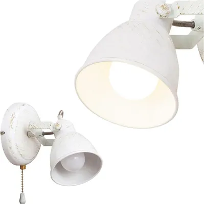 Produktbild von Rabalux 5966 Wandleuchte Spot Vivienne, E14, weiß, Vintage/ Romantisch