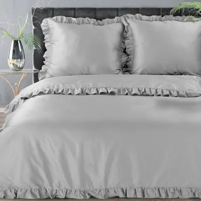 Produktbild von Eurofirany Bettwäschegarnitur Bettwäsche Satin  REINA24B 220x200 cm 3 TLG SET: mit 2 Kissenbezüge 70x80 cm SRB