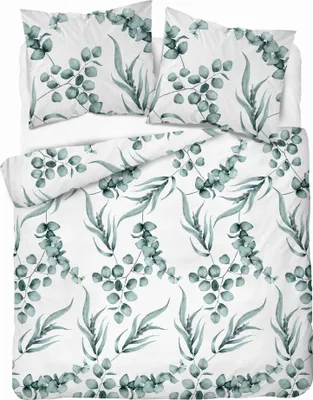 Immagine prodotto di Detexpol Biancheria da letto in cotone 160x200 bianco foglie di menta 5107 A Cotone 32