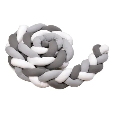 Immagine prodotto di Pletený mantinel 180 cm, bianco + grigio + antracite