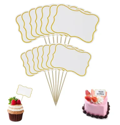 56 leere Lebensmitteletiketten für Buffet, Tafelfähnchen, beschreibbar