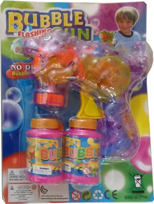Produktbild von Dino Seifenblasenpistole / mit LED Licht / 15cm / Farbe: violett