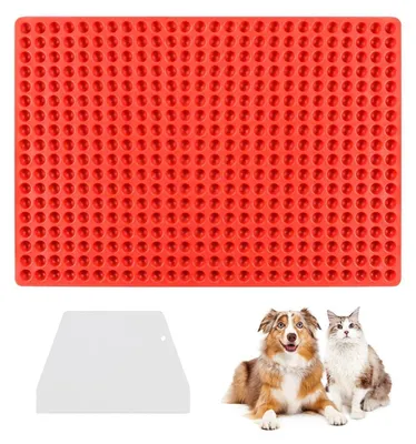 Productafbeelding van Siliconenmal voor hondensnoepjes, 468 holtes, rood
