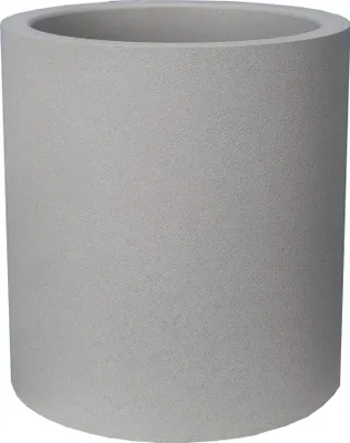 Image de Bac Pot de fleurs Double Parois effet Granit - Rond D 40cm 28L - Ton pierre naturelle - Fabrication Française