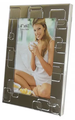 Produktbild von Lotmar Metallrahmen K 5449SS für 10x15 cm Foto mit Ständer
