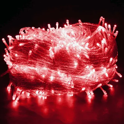 Produktbild von 20M 200 LED Lichterkette Rot 8 Lichtmodi Party Garten Innen Außen Deko Weihnachtsbeleuchtung