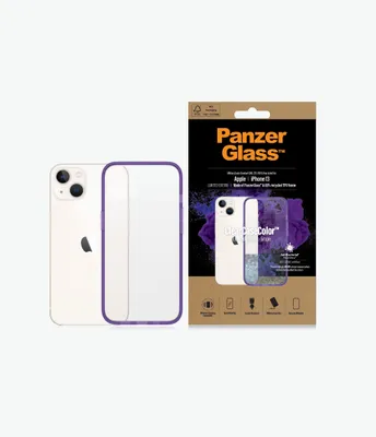 Produktbild von PanzerGlass ® ClearCaseColor™ iPhone 13 - Grape, Cover, Apple, Apple - iPhone 13, 15,4 cm (6.06"), Violett