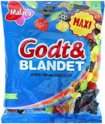 Produktbild von Malaco Godt & Blandet Sour 325g