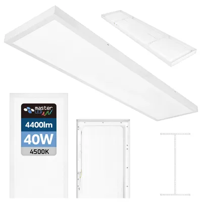 Produktbild von MasterLED LED Panel Aufputz 120x30cm 60W Neutralweiß 4500K Büro Deckenleuchte