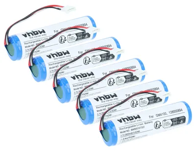 Produktbild von vhbw 5x Akku Ersatz für 128000894, RBP-GM40 für Barcodescanner POS (2600 mAh, 3,7 V, Li-Ion)